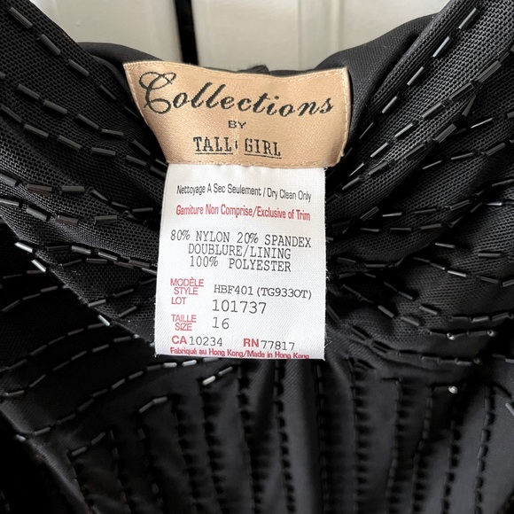 🖤Gorgeous semi-formal/formal dress!🖤beaded and lined, with side zipper (16) - Picture 5 of 6